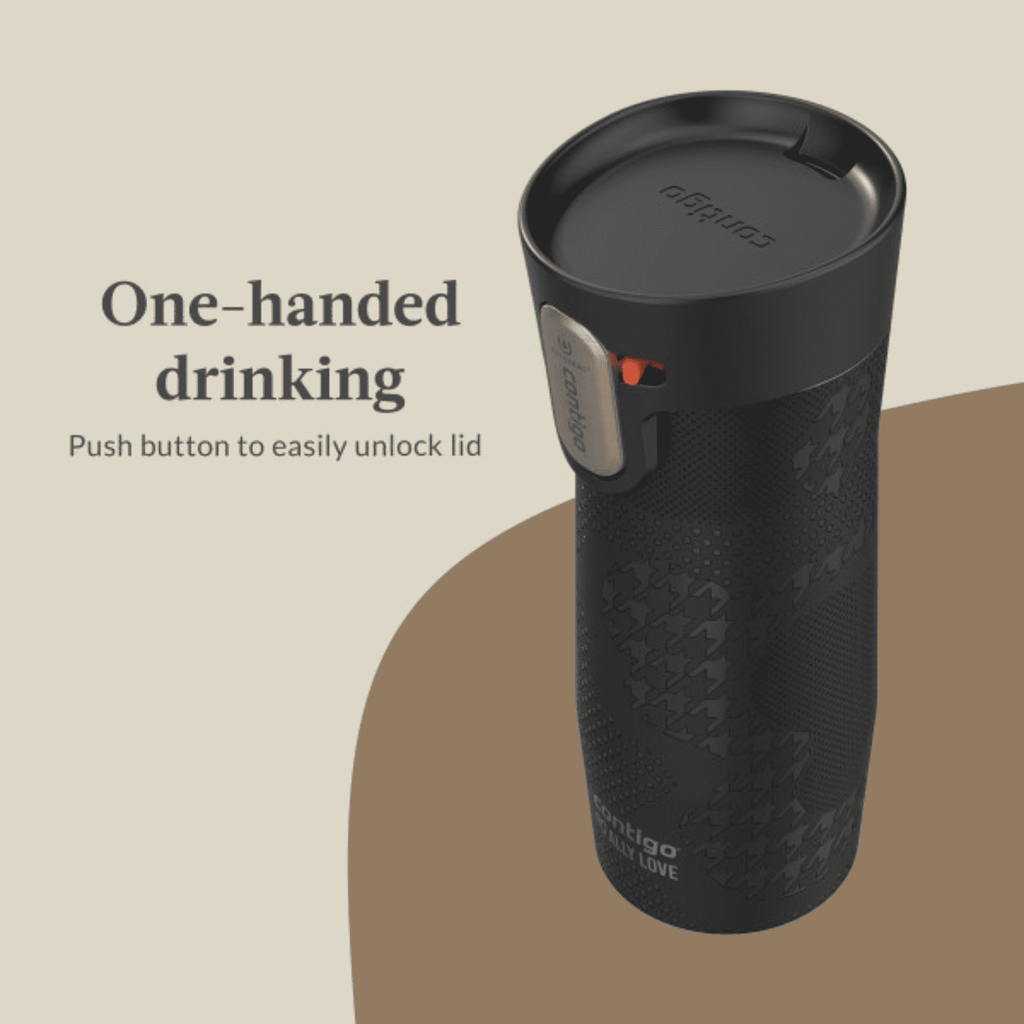 Contigo x Ally Love Autoseal West Loop Vacuum-Insulated Stainless Steel Travel Mug with Easy-Clean Lid, 16 oz, Stellar Jay I2FN