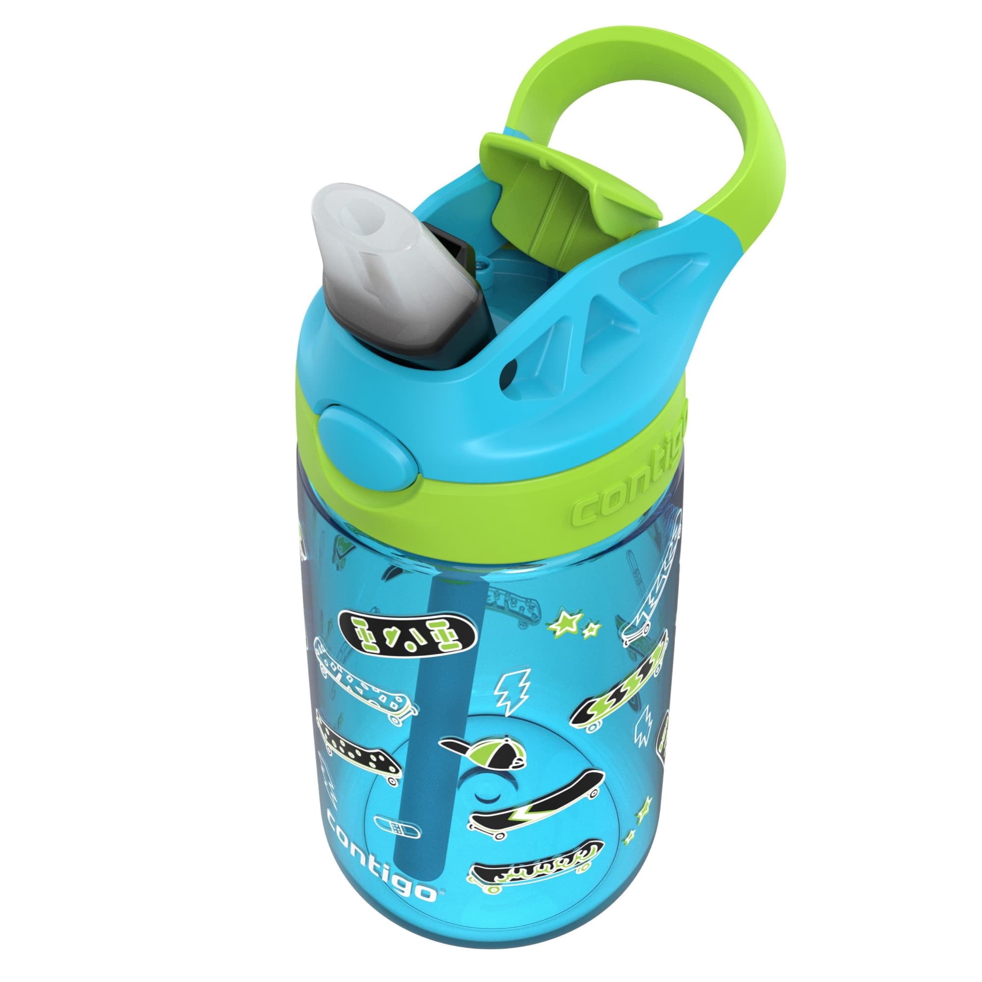 Contigo Aubrey Leak-Proof Spill-Proof Water Bottle, Blue, 14 oz. T2J1