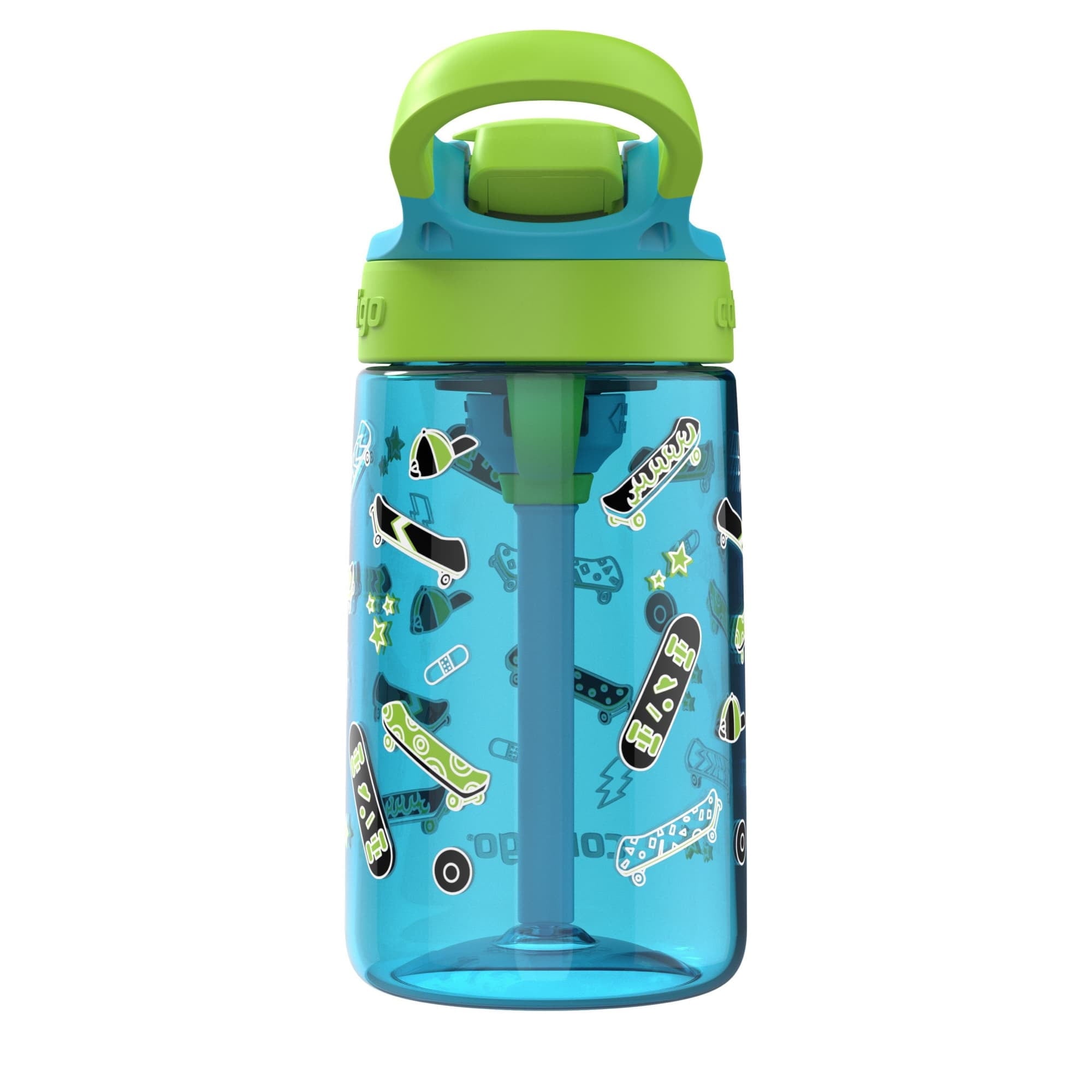 Contigo Aubrey Leak-Proof Spill-Proof Water Bottle, Blue, 14 oz. T2J1