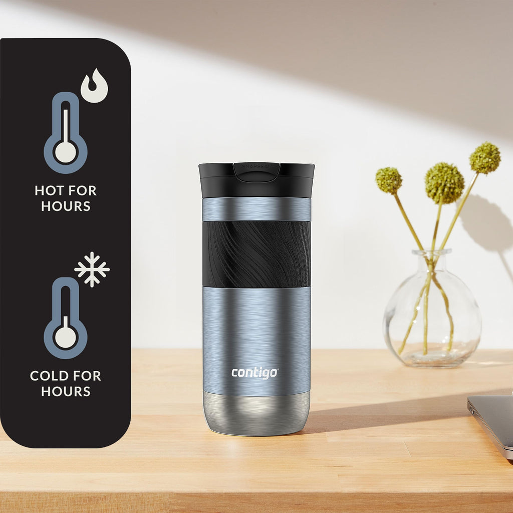Contigo Byron 2.0 Stainless Steel Travel Mug with SNAPSEAL Lid and Grip, 16oz. P1RM