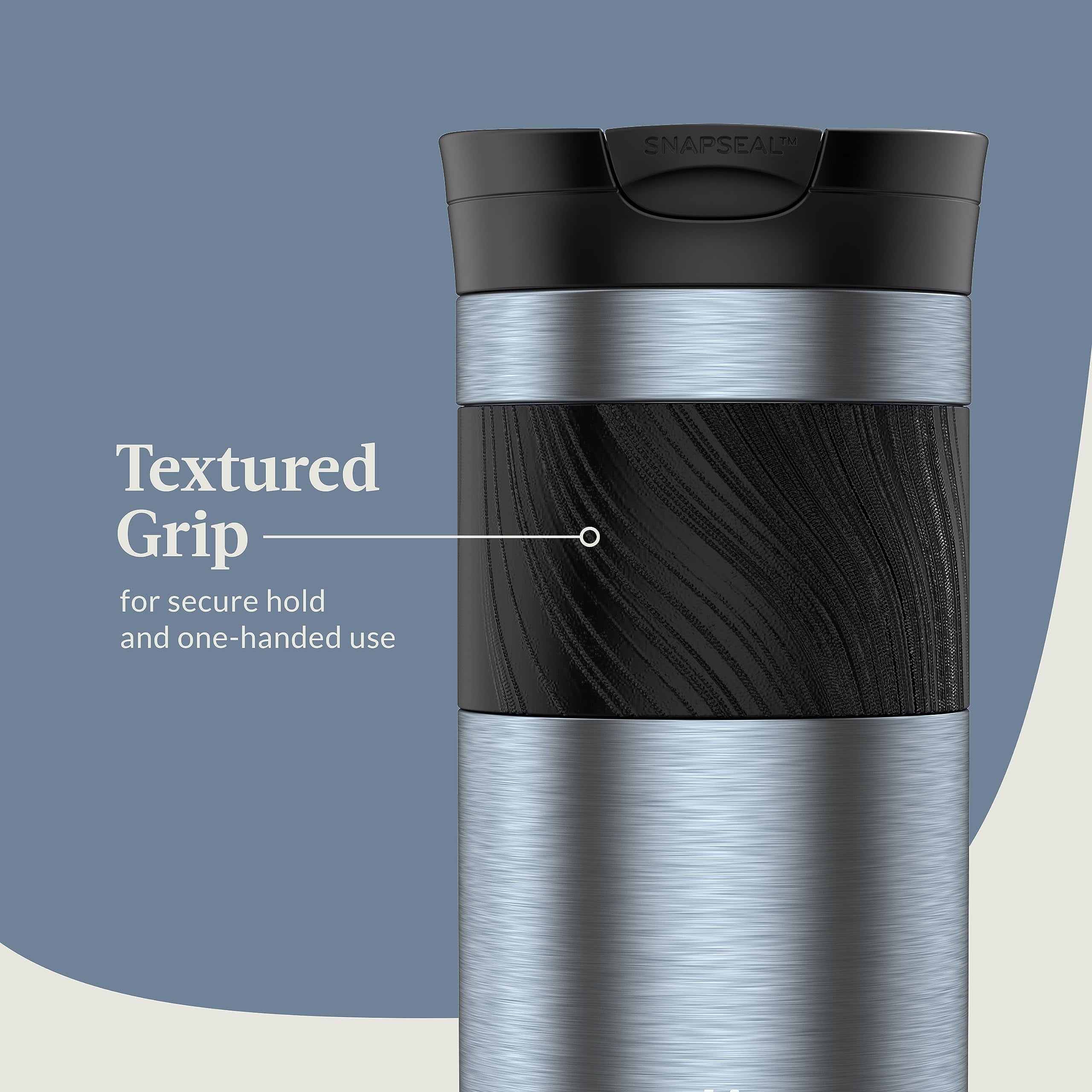 Contigo Byron 2.0 Stainless Steel Travel Mug with SNAPSEAL Lid and Grip, 16oz. P1RM