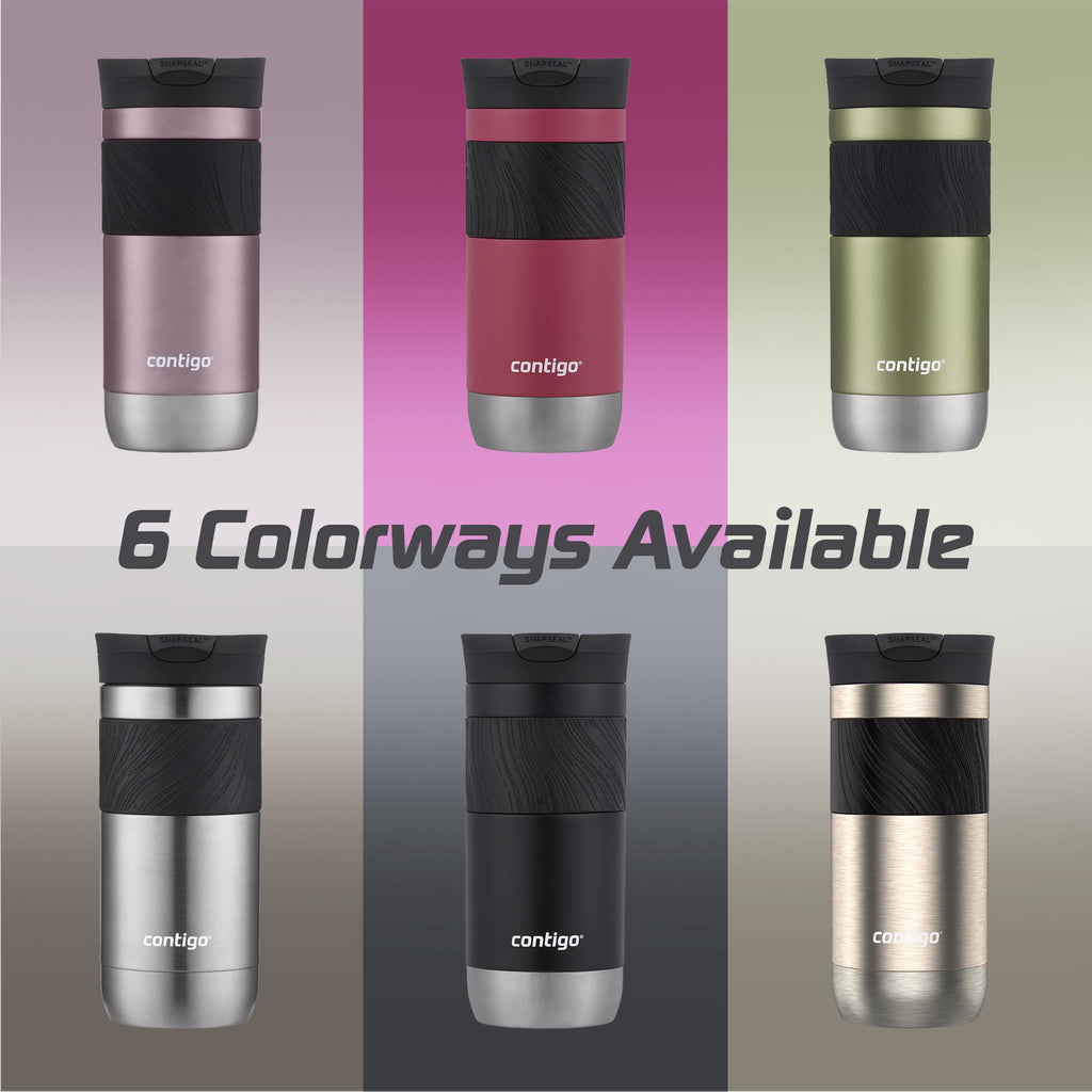 Contigo Byron 2.0 Stainless Steel Travel Mug with SNAPSEAL Lid and Grip, 16oz. P1RM