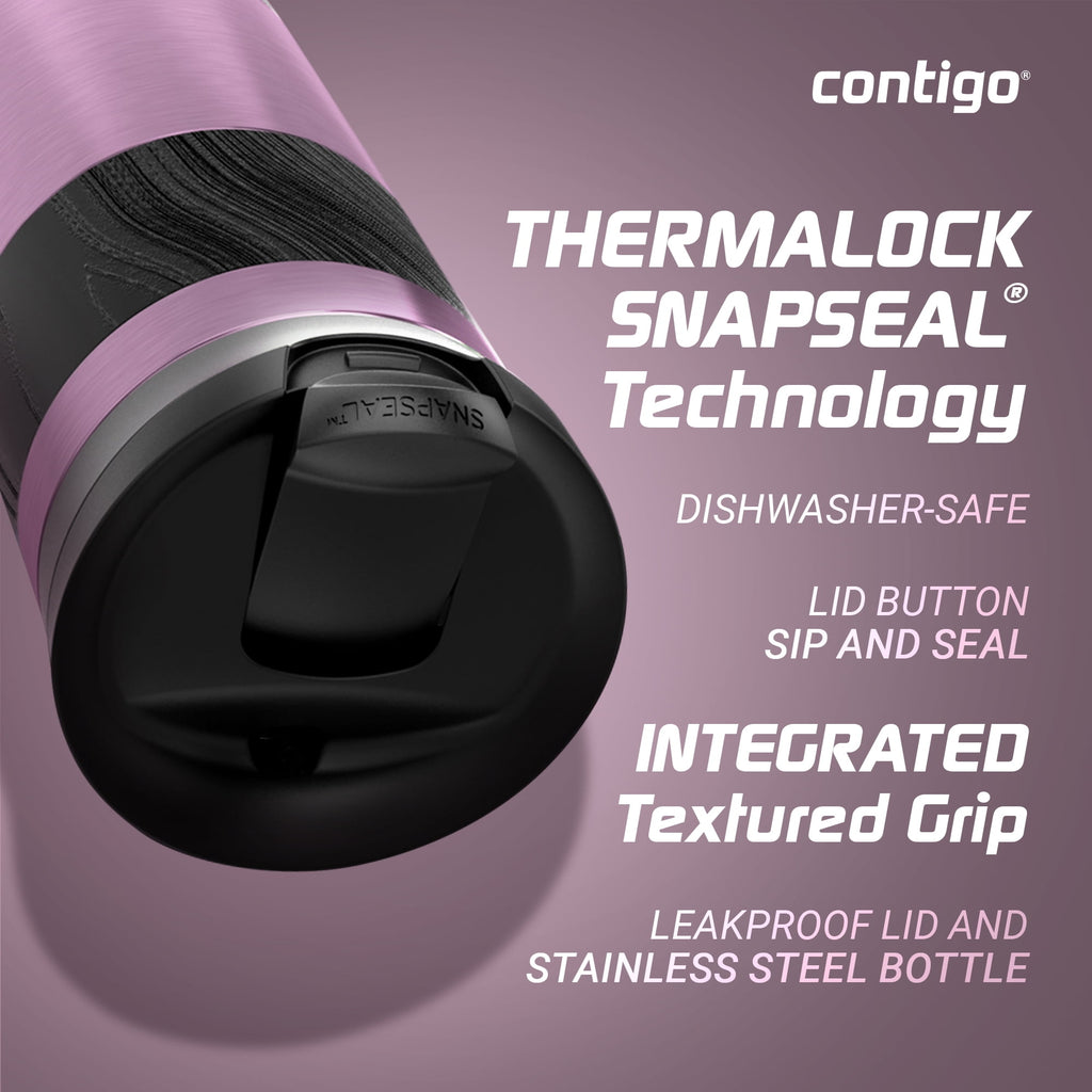 Contigo Byron 2.0 Stainless Steel Travel Mug with SNAPSEAL Lid and Grip, 16oz. P1RM