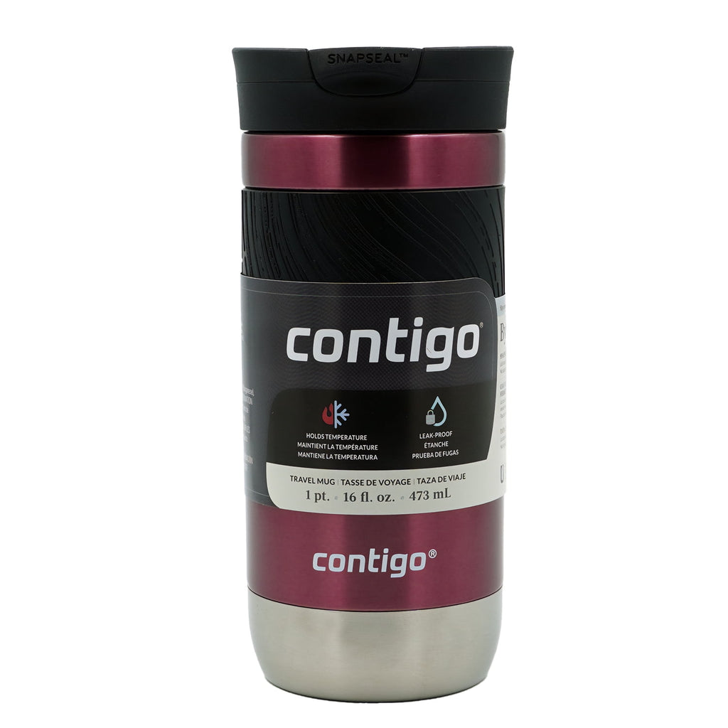 Contigo Byron 2.0 Stainless Steel Travel Mug with SNAPSEAL Lid and Grip, 16oz. P1RM