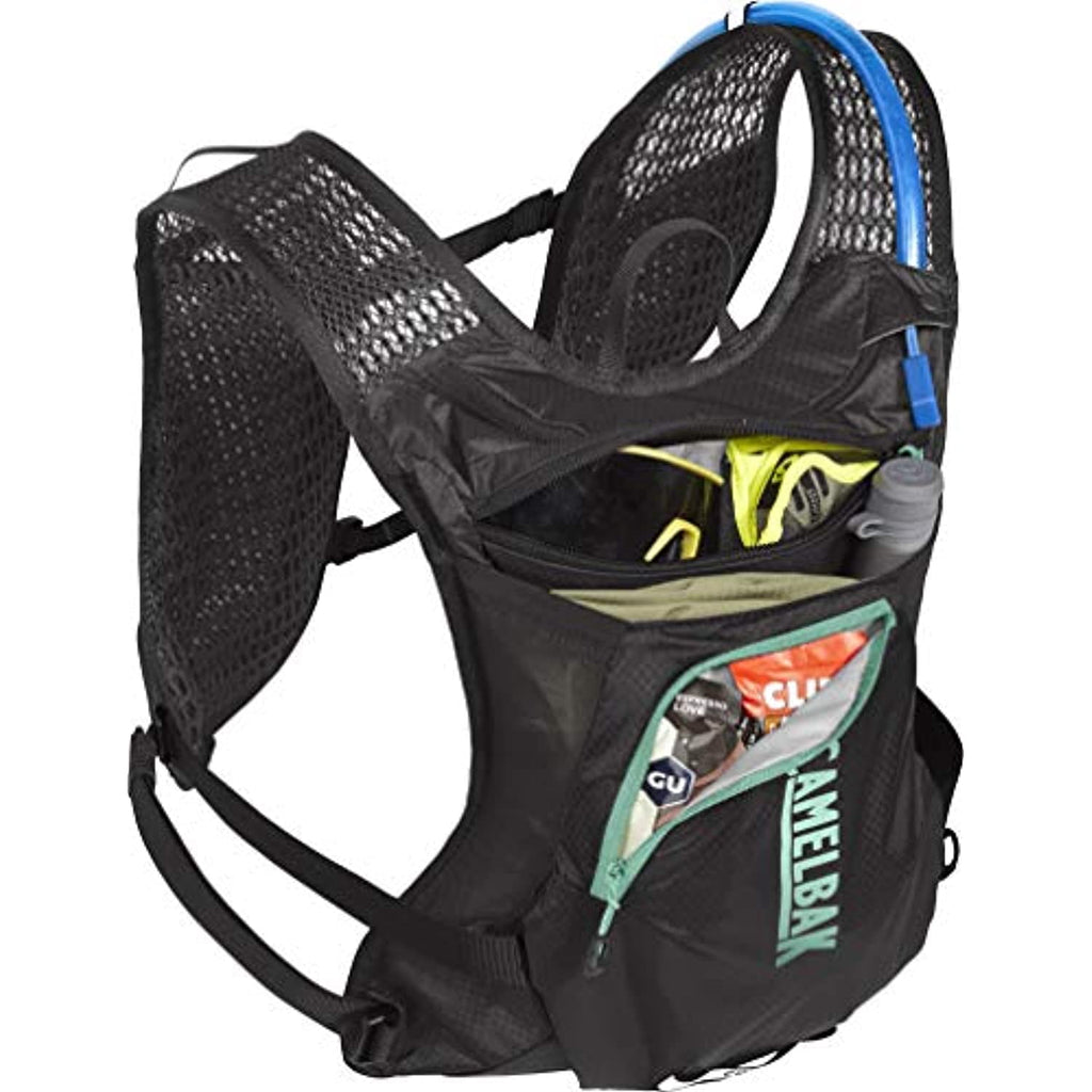 CamelBak Women's Chase Bike Vest 50oz - Hydration Vest - Easy Access Pockets, Black/Mint S10X