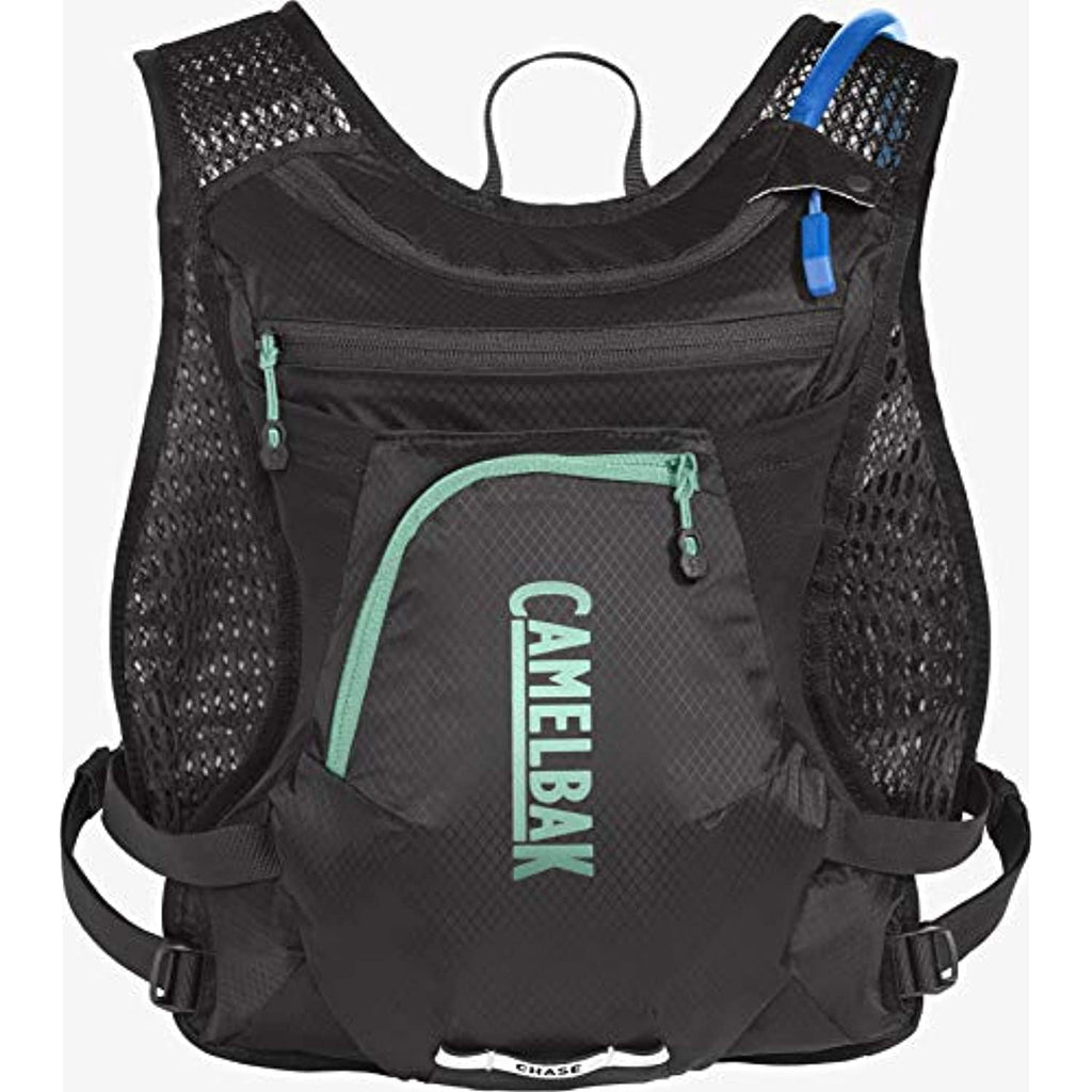 CamelBak Women's Chase Bike Vest 50oz - Hydration Vest - Easy Access Pockets, Black/Mint S10X