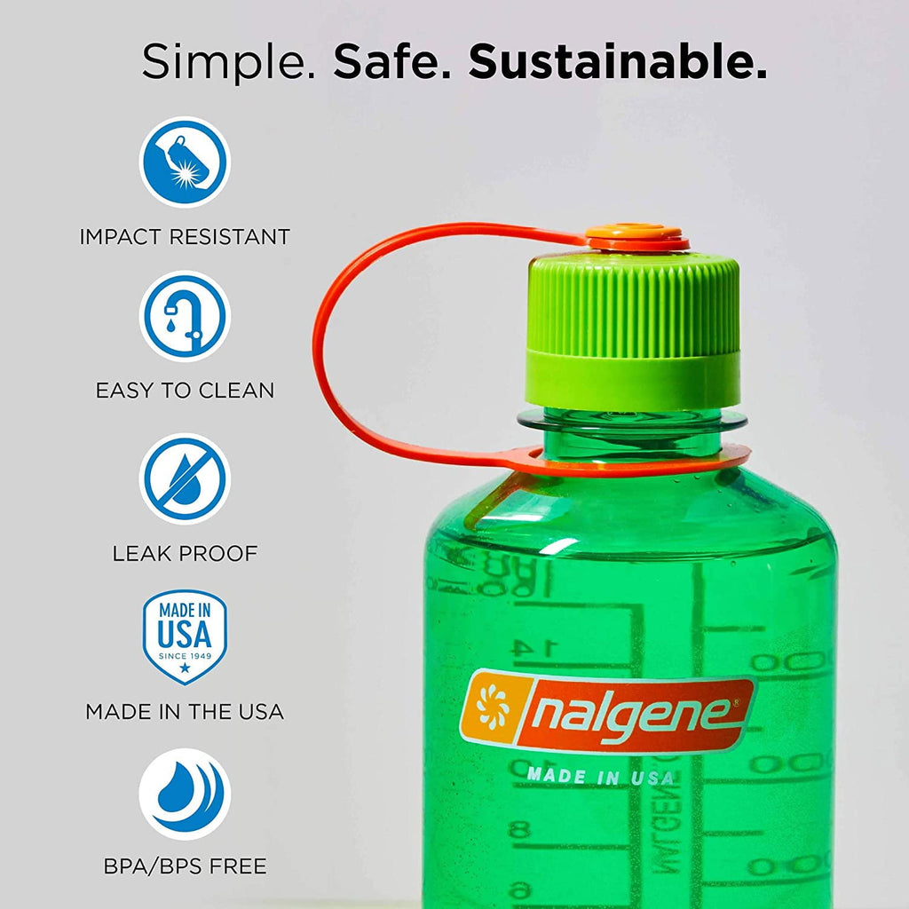 Nalgene Sustain 32 oz Narrow Mouth Plastic Water Bottle WSBR