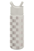 Simple Modern Kids Water Bottle with Straw Lid Vacuum Insulated Stainless Steel Metal Thermos Bottles | Reusable Leak Proof BPA-Free Flask for School | Summit Collection | 18oz, Checkmate WZ77