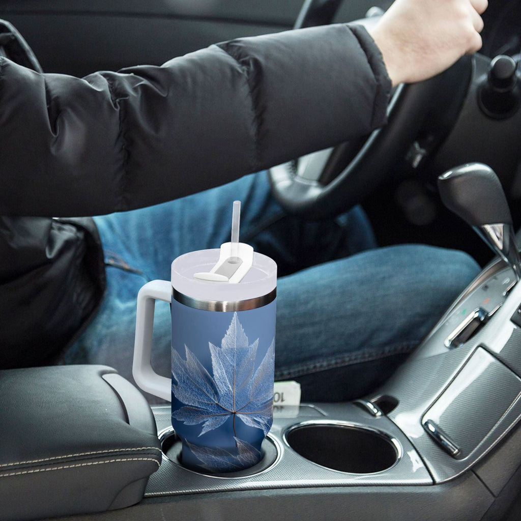 30 oz Insulated Stainless Steel Tumbler Double Wall Stainless Steel Tumbler with 2-Way Drinking Glass Mapleleaves UQIV