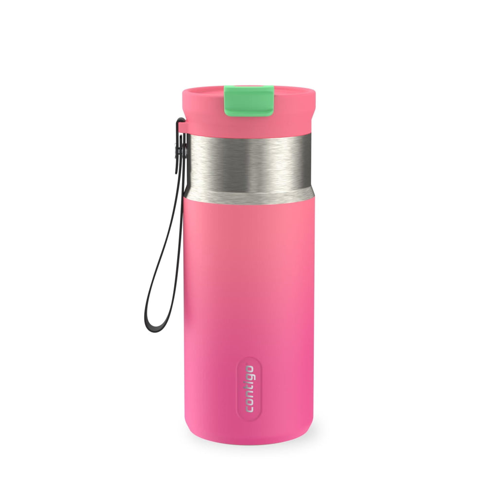 Contigo DualSip 16 oz Compact Leakproof Insulated Water Bottle with 2-Way Lid 3W53