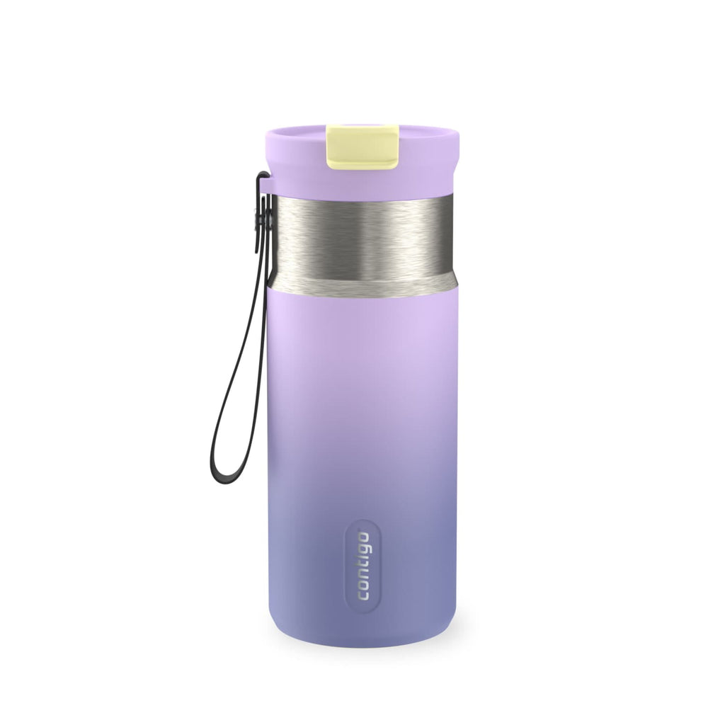 Contigo DualSip 16 oz Compact Leakproof Insulated Water Bottle with 2-Way Lid 3W53