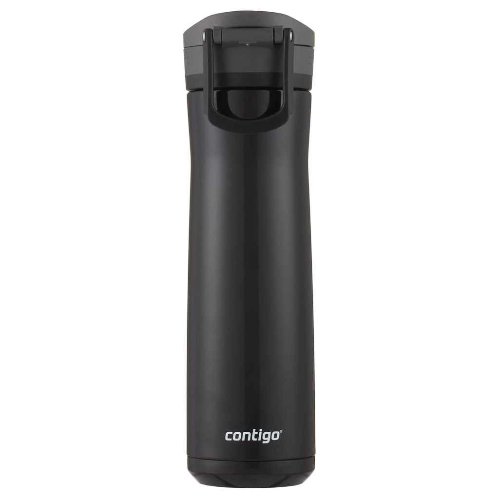 Contigo Jackson Chill  Bundle 2 Water Bottles Black 24oz and Pink  20oz with Autopop Lid QT0T