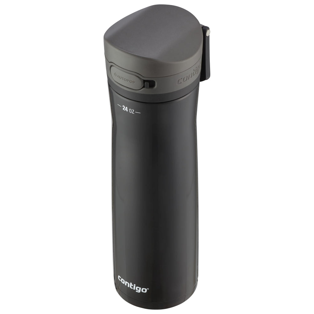 Contigo Jackson Chill  Bundle 2 Water Bottles Black 24oz and Pink  20oz with Autopop Lid QT0T