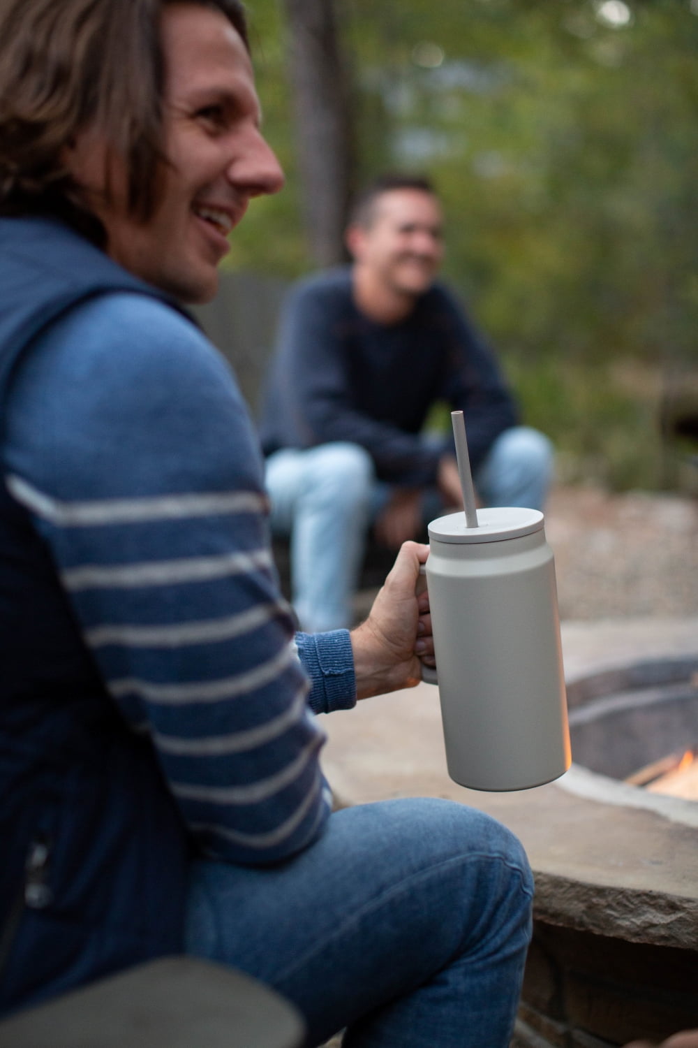 Simple Modern 50 fl oz Insulated Stainless Steel Trek Tumbler with Straw Lid | Midnight Black VF67