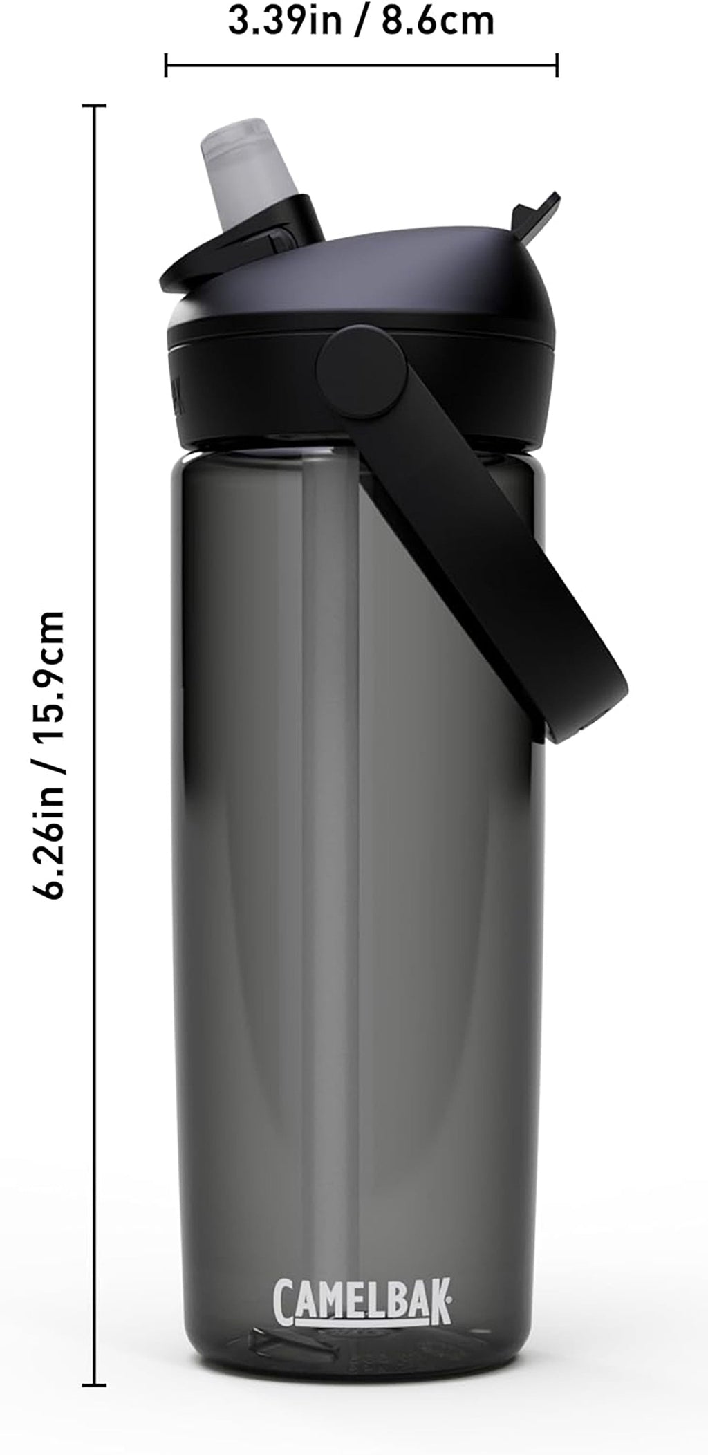 Camelbak Thrive Flip Straw 20oz Water Bottle, Charcoal HF5N
