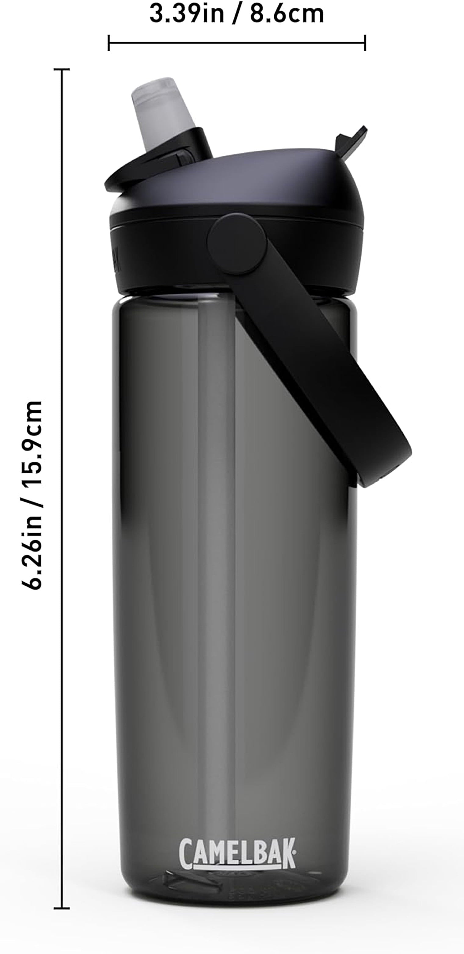 Camelbak Thrive Flip Straw 20oz Water Bottle, Charcoal HF5N