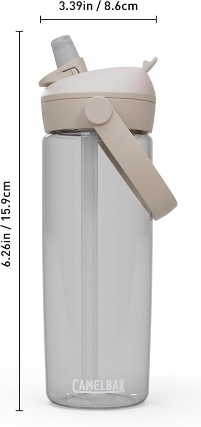 Camelbak Thrive Flip Straw 20oz Water Bottle, Charcoal HF5N