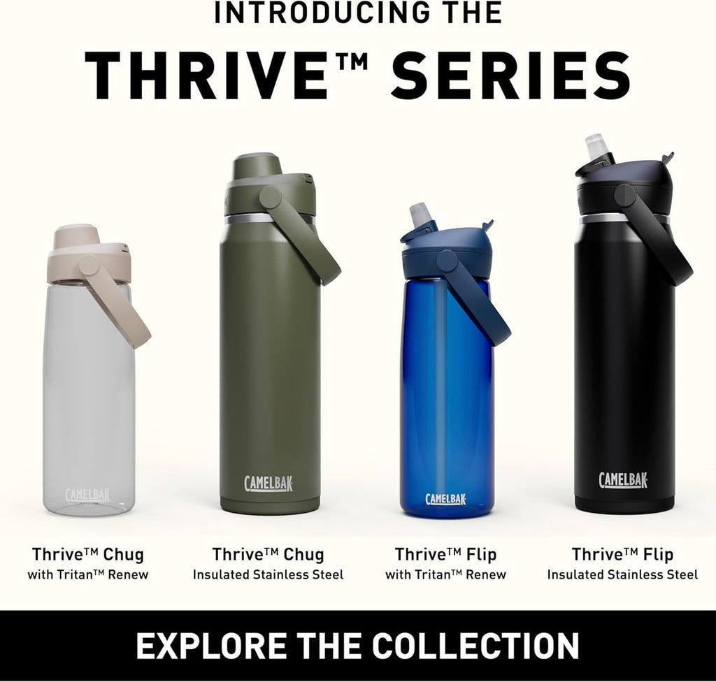 Camelbak Thrive Flip Straw 20oz Water Bottle, Charcoal HF5N
