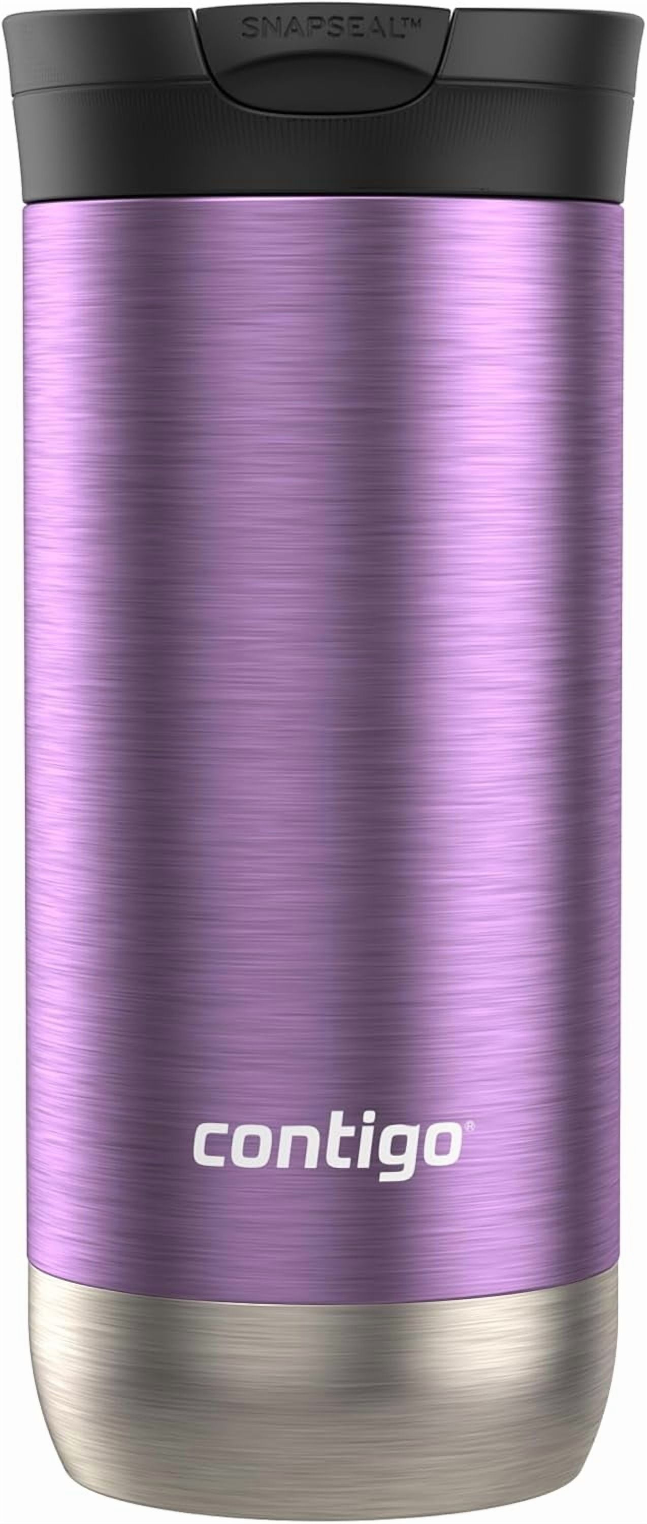 Contigo Huron SnapSeal Insulated Travel Tumbler, Purple Panzy Color 16 oz (473 mL) DFZ9
