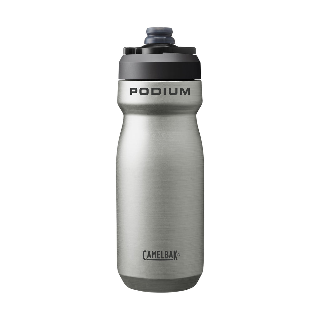 CamelBak Podium 18oz Insulated Stainless Steel Bike Water Bottle, Stainless 1GMG
