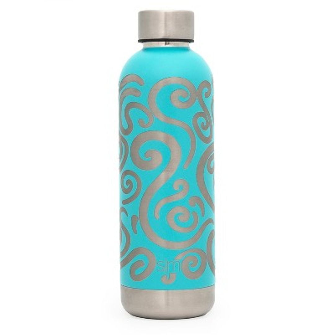simple modern bolt curtis 17oz water bottle stainless steel Caribbean blue N8HC