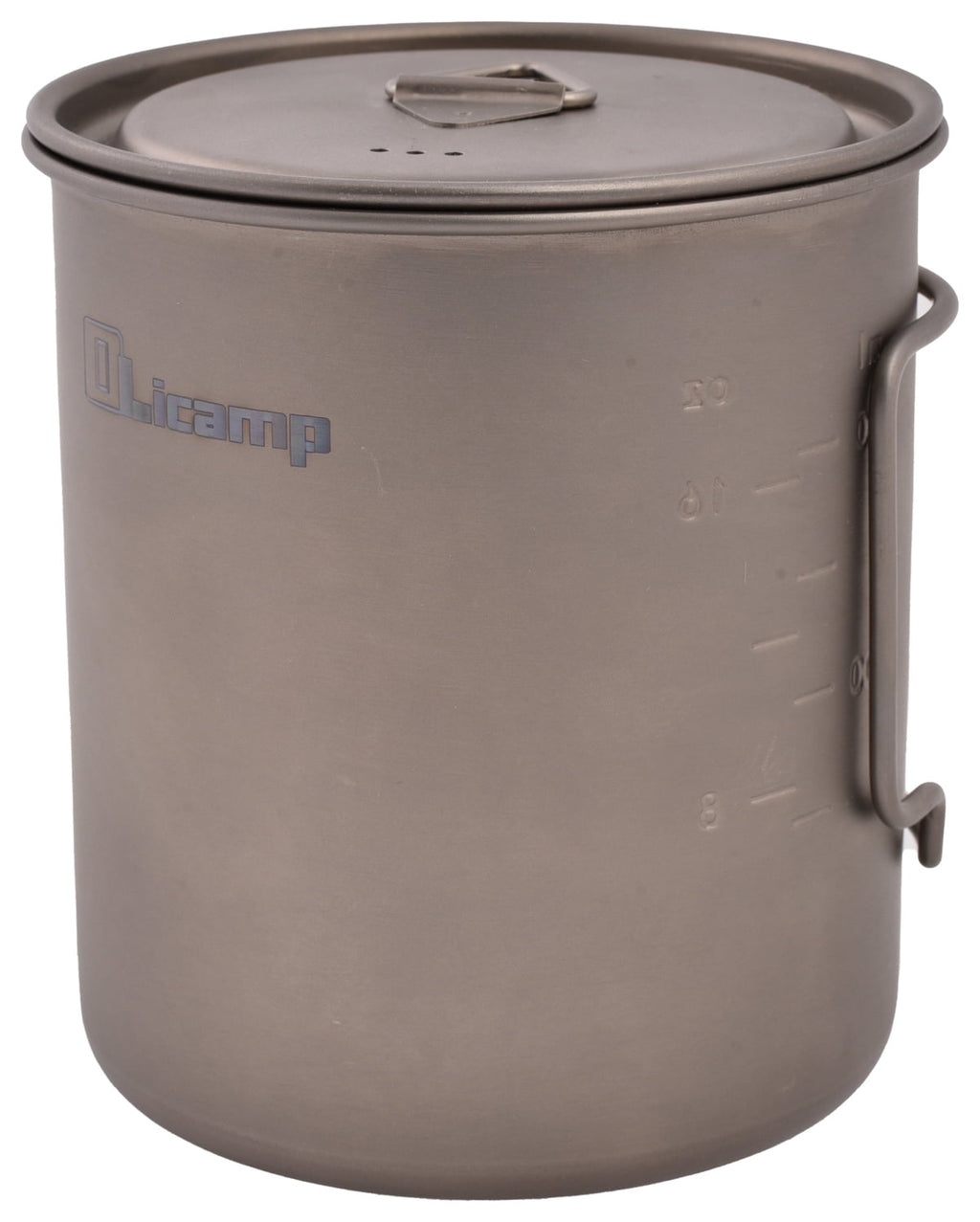 Olicamp Titanium Space Saver Mug with Lid, Nests Nalgene Bottle Inside, Lightweight and Compact, Perfect for Camping and Backpacking, 750mL 6U7K
