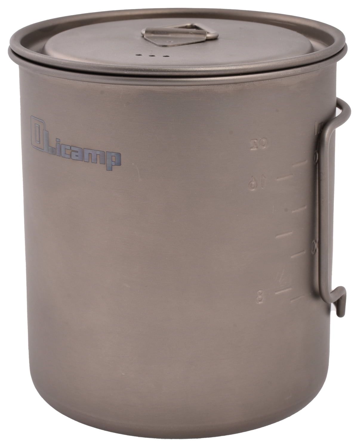 Olicamp Titanium Space Saver Mug with Lid, Nests Nalgene Bottle Inside, Lightweight and Compact, Perfect for Camping and Backpacking, 750mL 6U7K