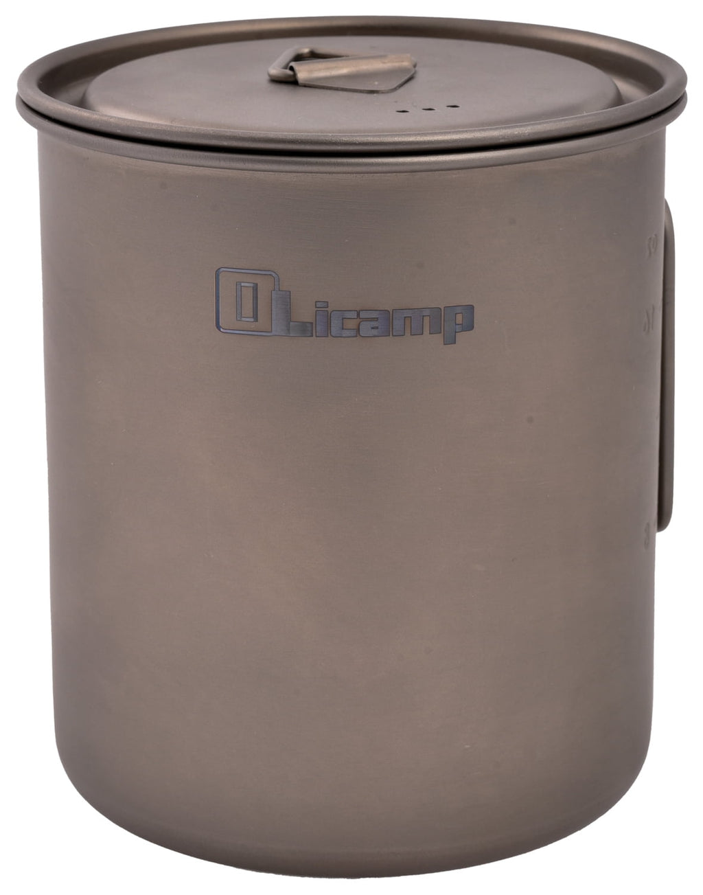 Olicamp Titanium Space Saver Mug with Lid, Nests Nalgene Bottle Inside, Lightweight and Compact, Perfect for Camping and Backpacking, 750mL 6U7K