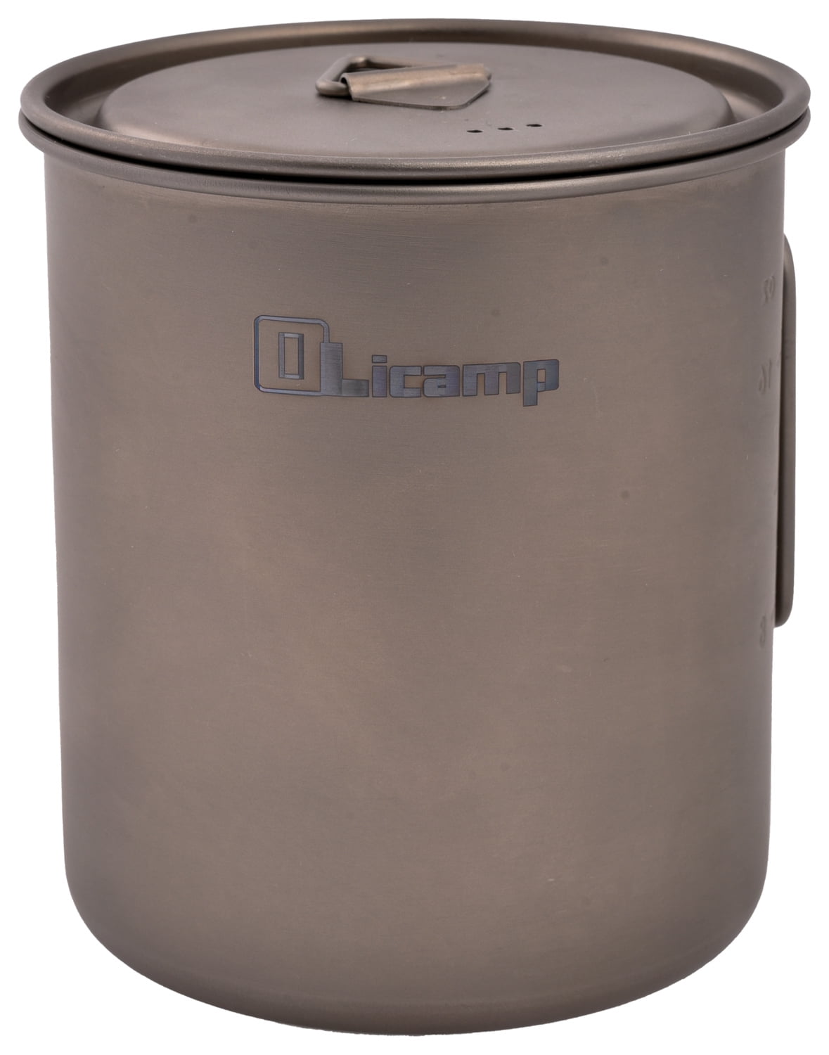 Olicamp Titanium Space Saver Mug with Lid, Nests Nalgene Bottle Inside, Lightweight and Compact, Perfect for Camping and Backpacking, 750mL 6U7K