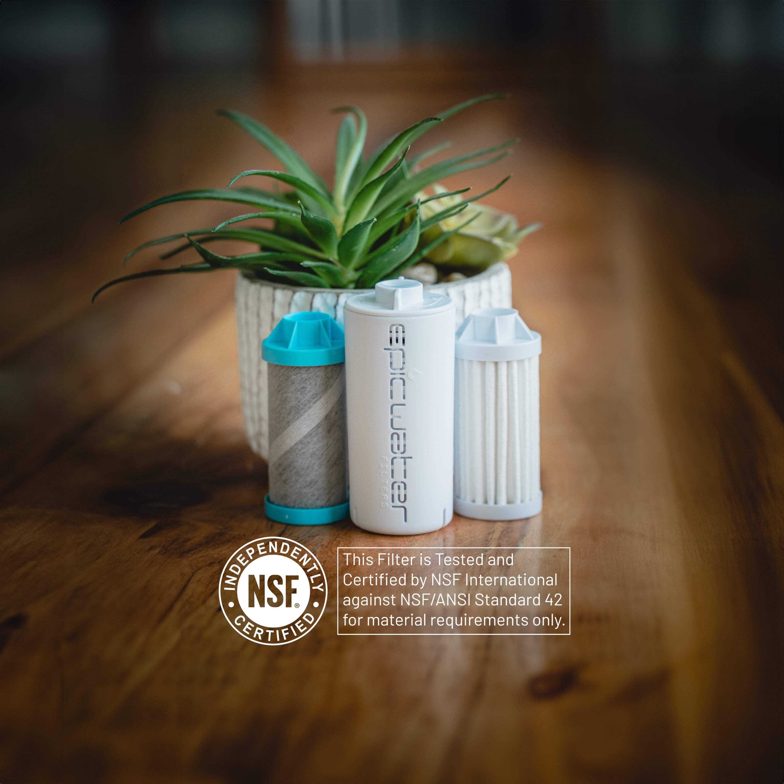 Epic Water Filters Nalgene OG Sustain Tritan USA Made Water Bottle and 75 Gallon Filter - Removes 99.99% of Water Impurities, 32oz, Leggitt Art HDGY