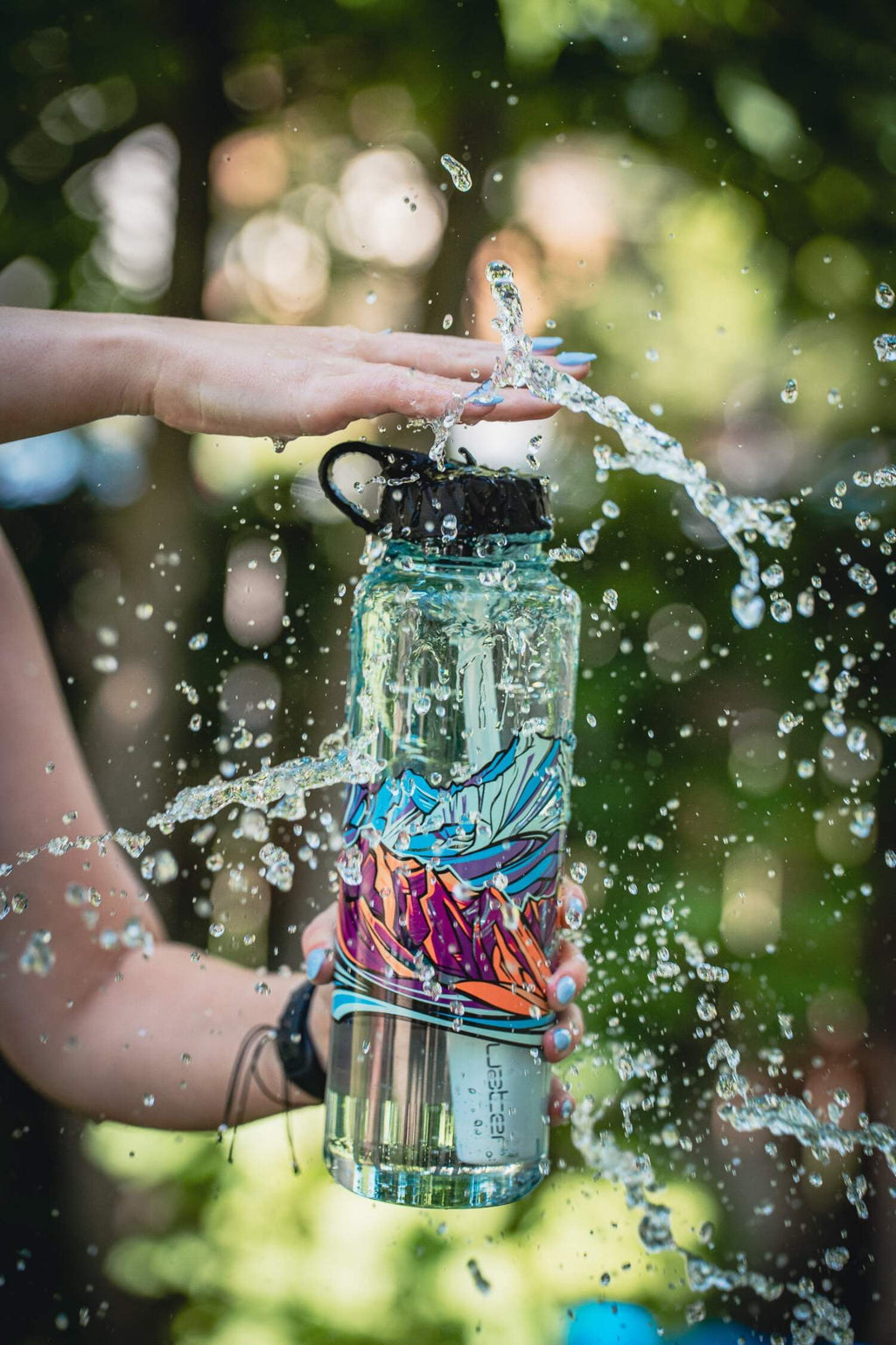Epic Water Filters Nalgene OG Sustain Tritan USA Made Water Bottle and 75 Gallon Filter - Removes 99.99% of Water Impurities, 32oz, Leggitt Art HDGY