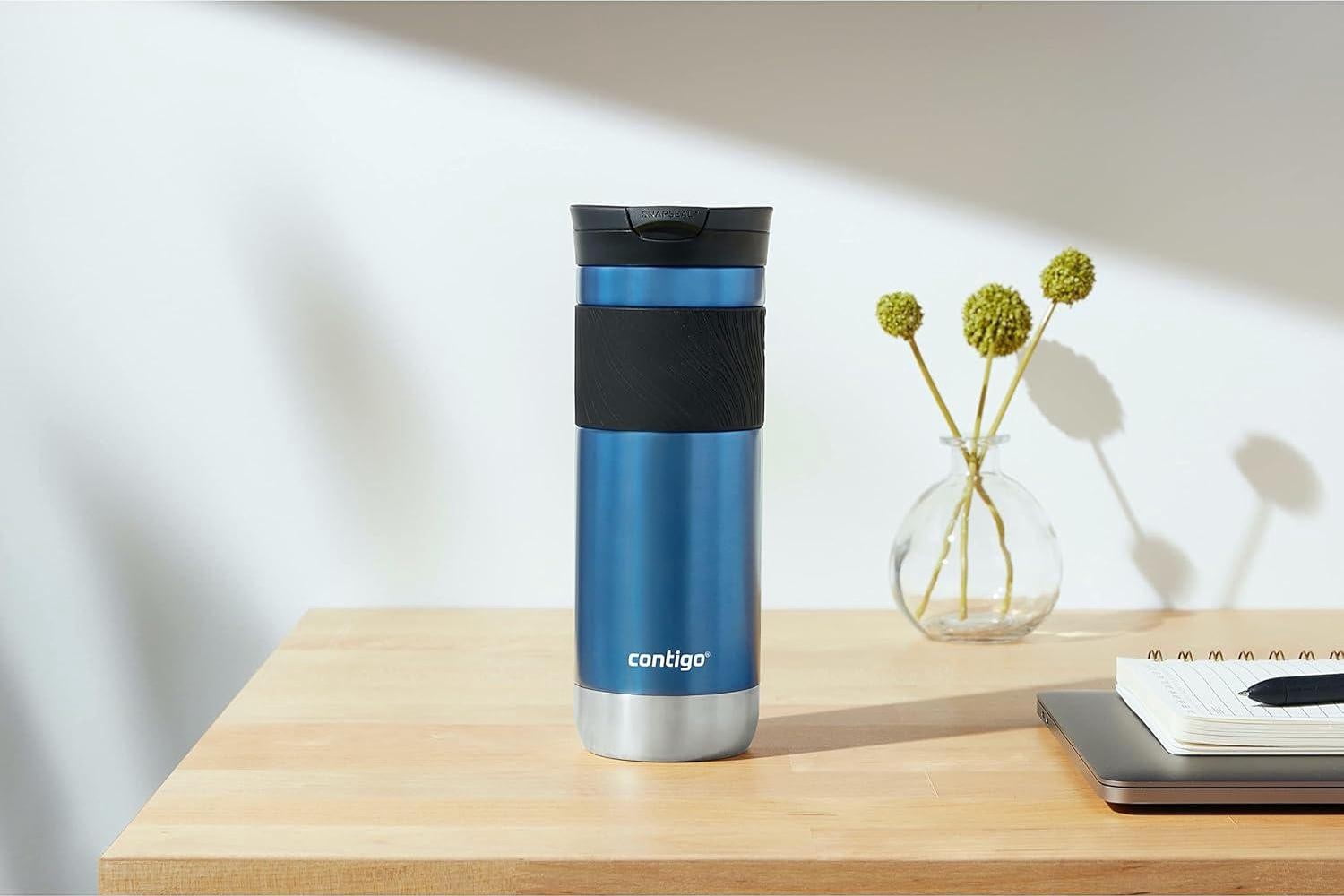 Contigo Byron Vacuum-Insulated Stainless Steel Travel Mug, 20oz - Leak-Proof - P3YR