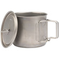 Olicamp Titanium Space Saver Mug with Lid, Nests Nalgene Bottle Inside, Lightweight and Compact, Perfect for Camping and Backpacking, 550mL JKBV