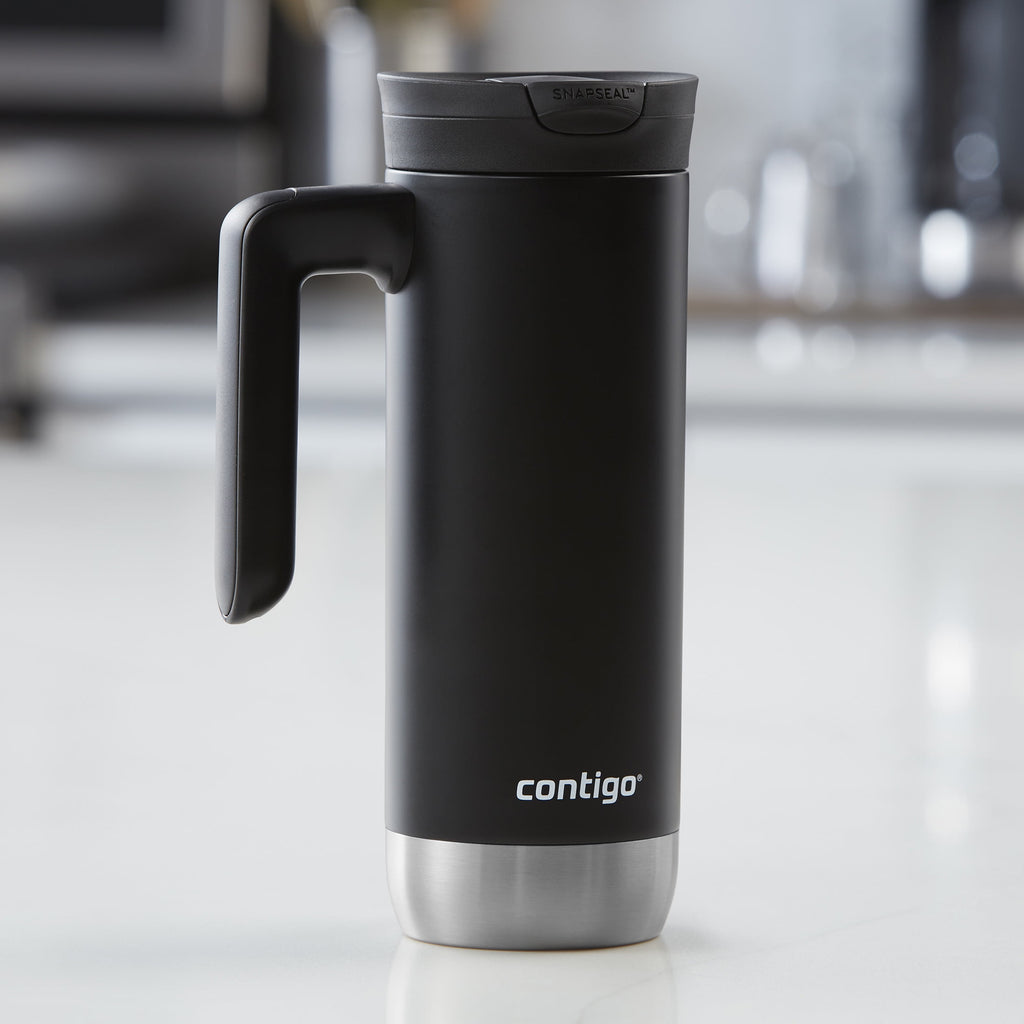 Contigo Huron 2.0 Stainless Steel Travel Mug with SNAPSEAL Lid and Handle in Black, 20 fl oz. CMXW
