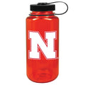 Scarlet Nebraska Huskers 32oz. Nalgene Sustainable Wide Mouth Water Bottle CAHT