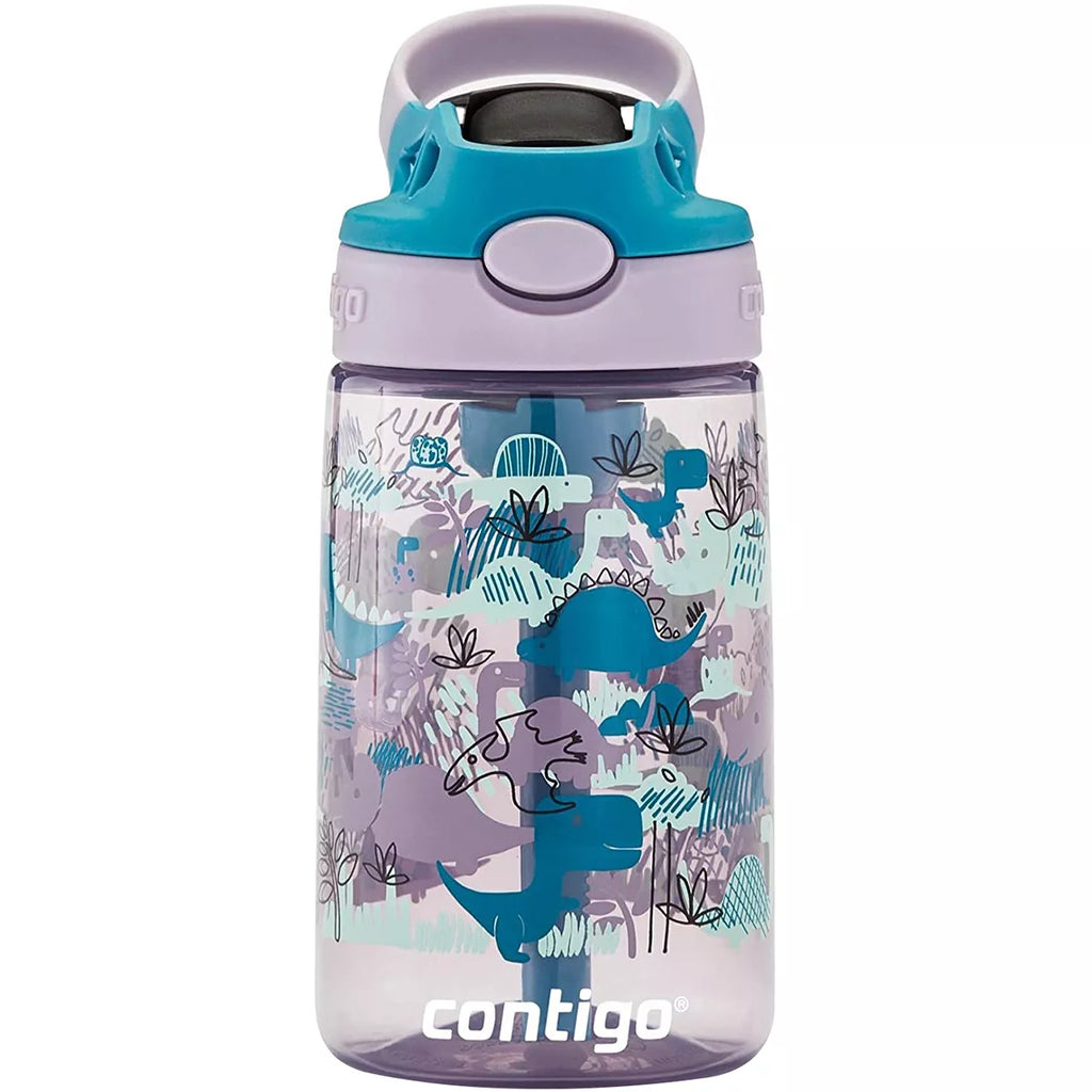 Contigo Kids Water Bottle with Redesigned AUTOSPOUT Straw, 14 oz, Grape Forest Haven QYWR