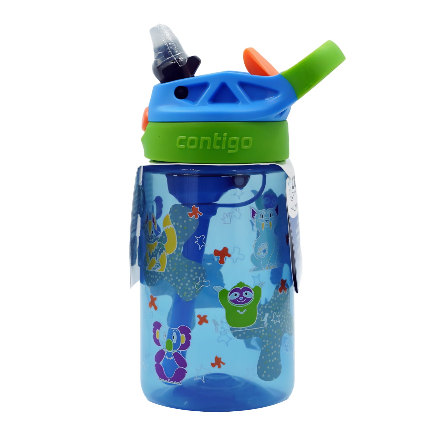 Contigo Kids Water Bottle with Redesigned AUTOSPOUT Straw, 14 oz, Grape Forest Haven QYWR