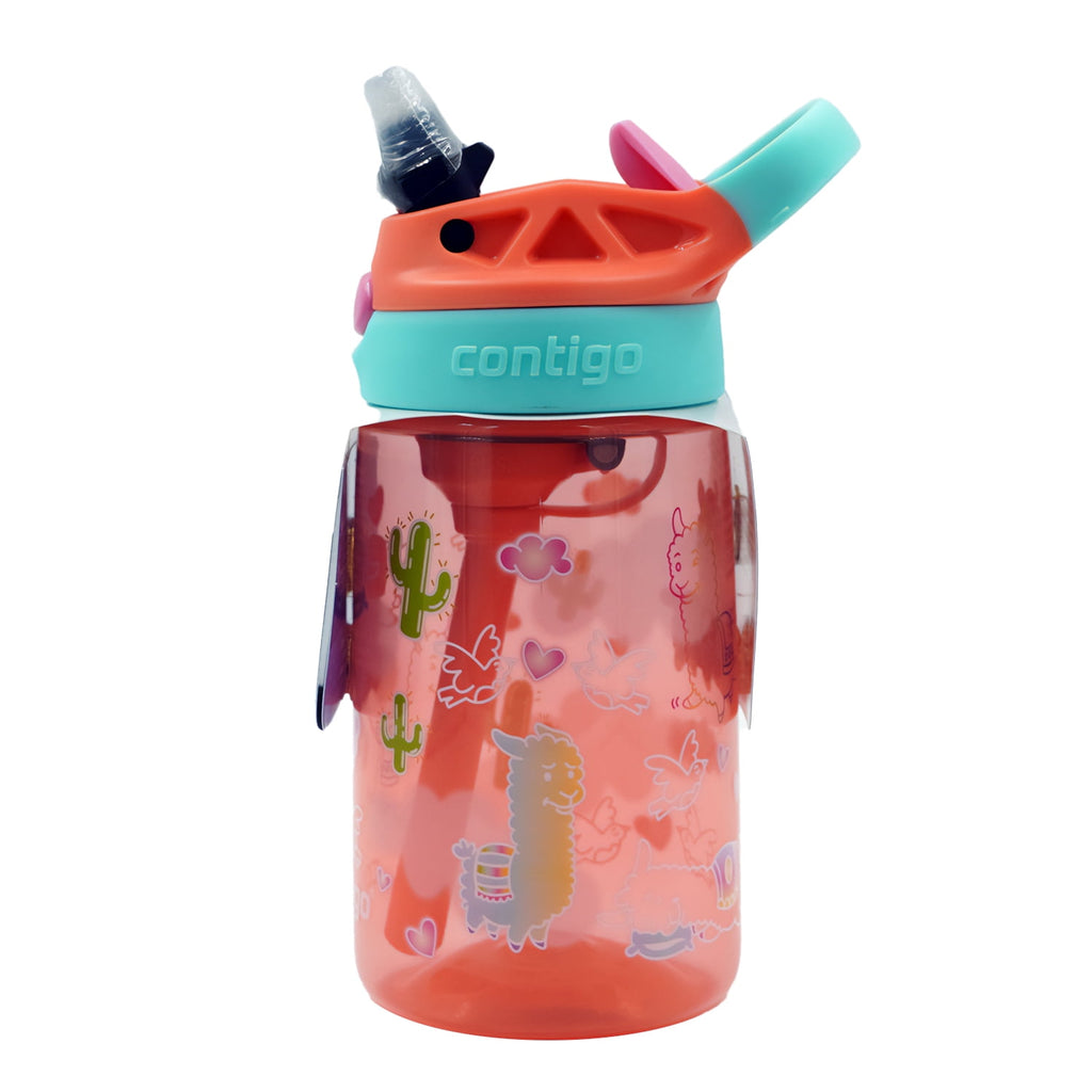 Contigo Kids Water Bottle with Redesigned AUTOSPOUT Straw, 14 oz, Grape Forest Haven QYWR