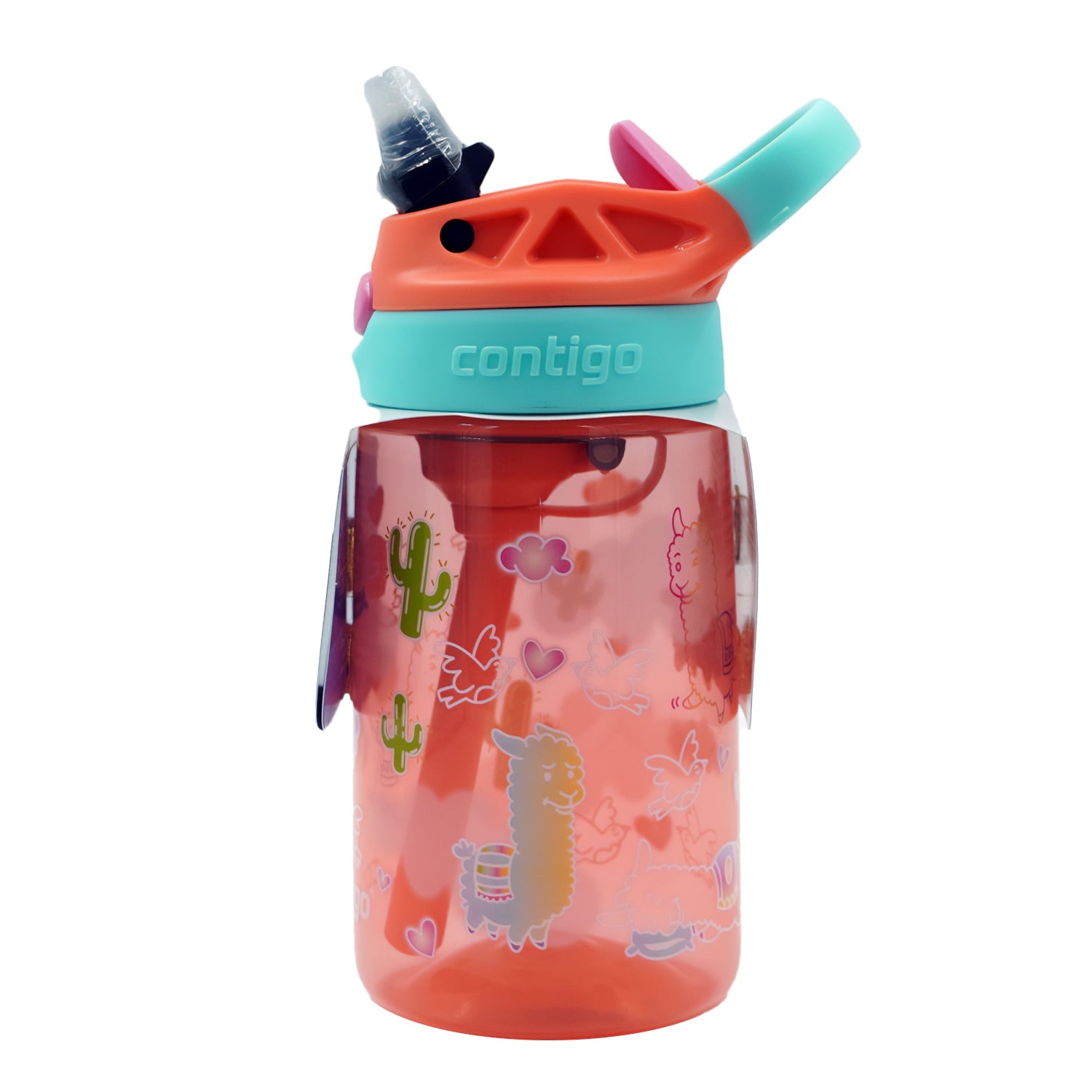 Contigo Kids Water Bottle with Redesigned AUTOSPOUT Straw, 14 oz, Grape Forest Haven QYWR