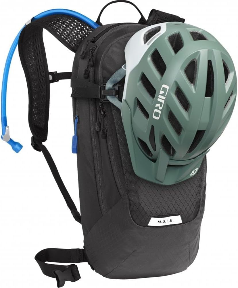 CamelBak Women's M.U.L.E. 12 Mountain Biking Hydration Pack - Easy Refilling Hydration Backpack - Magnetic Tube Trap 100oz, Charcoal/Black W7CX