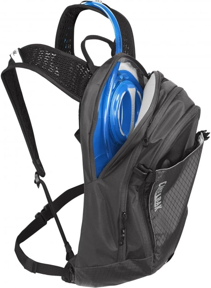 CamelBak Women's M.U.L.E. 12 Mountain Biking Hydration Pack - Easy Refilling Hydration Backpack - Magnetic Tube Trap 100oz, Charcoal/Black W7CX