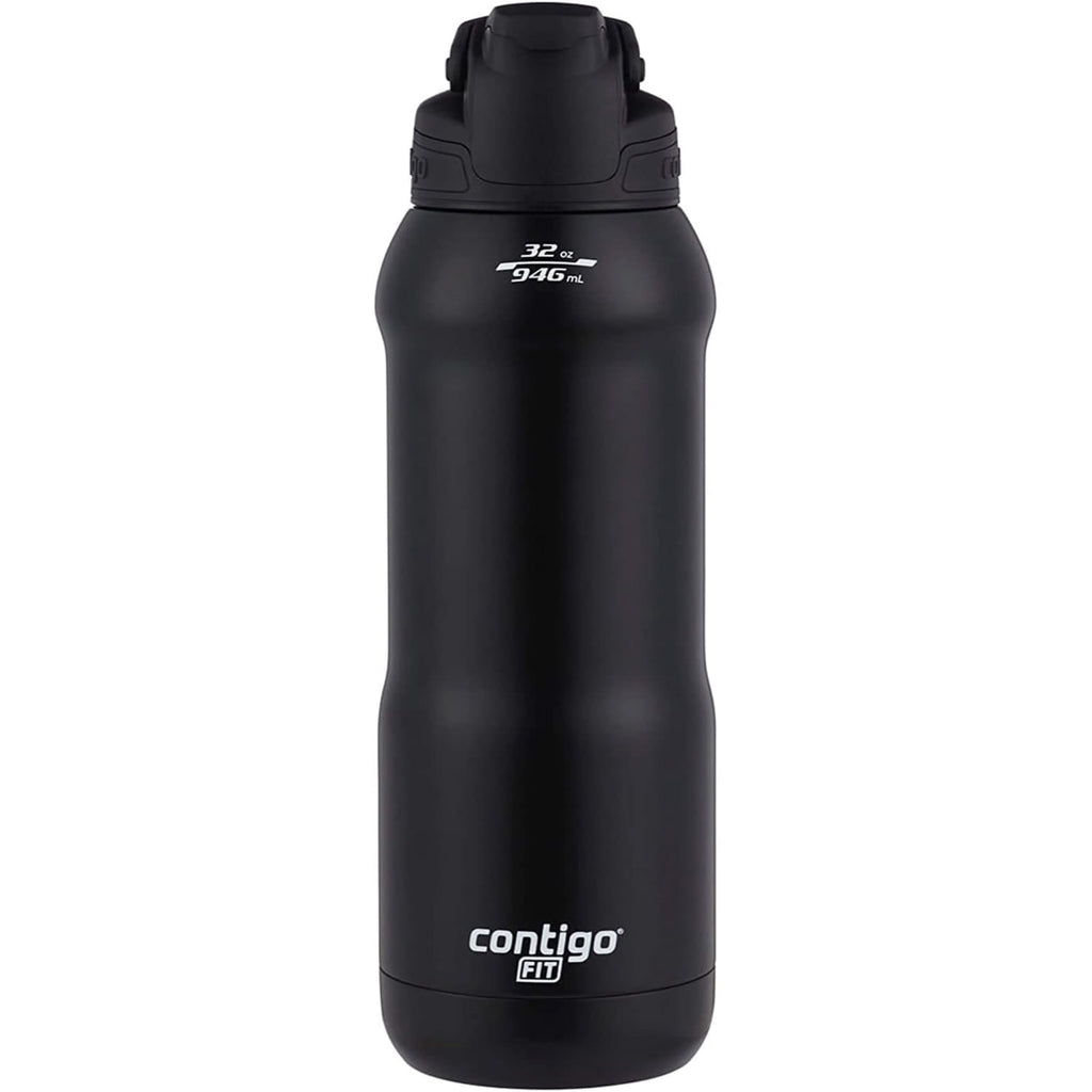 Contigo Fit Stainless Steel AUTOSPOUT Water Bottle with Straw, Blue Amp, 32 fl oz. OHX0