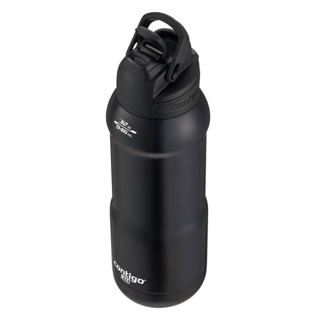 Contigo Fit Stainless Steel AUTOSPOUT Water Bottle with Straw, Blue Amp, 32 fl oz. OHX0