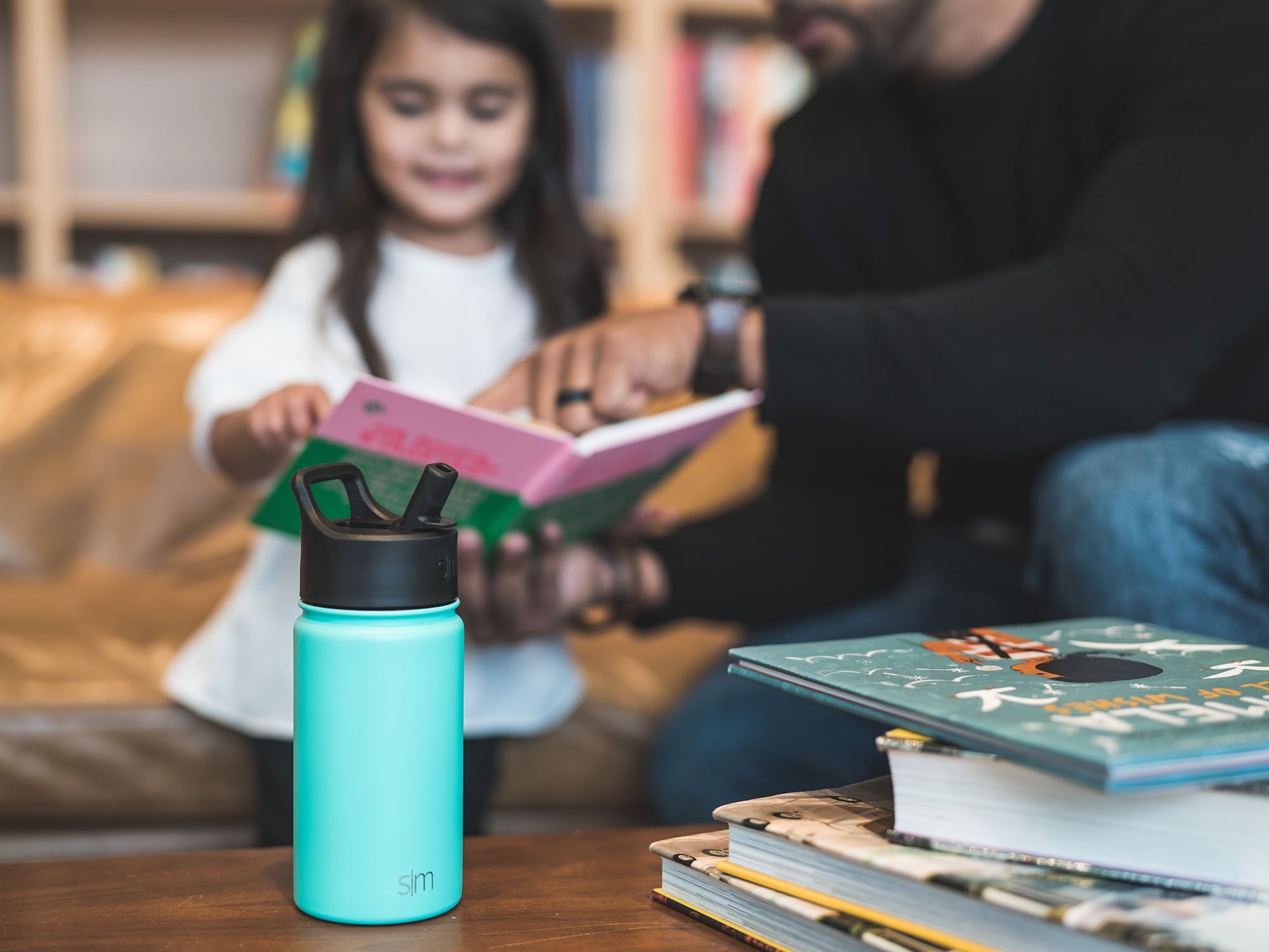 Simple Modern Summit Water Bottle Straw Lid Vacuum Insulated Stainless Steel Bottle | 18 fl oz ZTFS