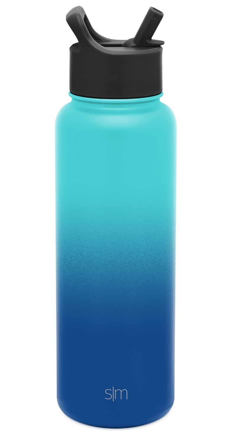 Simple Modern Summit Water Bottle Straw Lid Vacuum Insulated Stainless Steel Bottle | 18 fl oz ZTFS