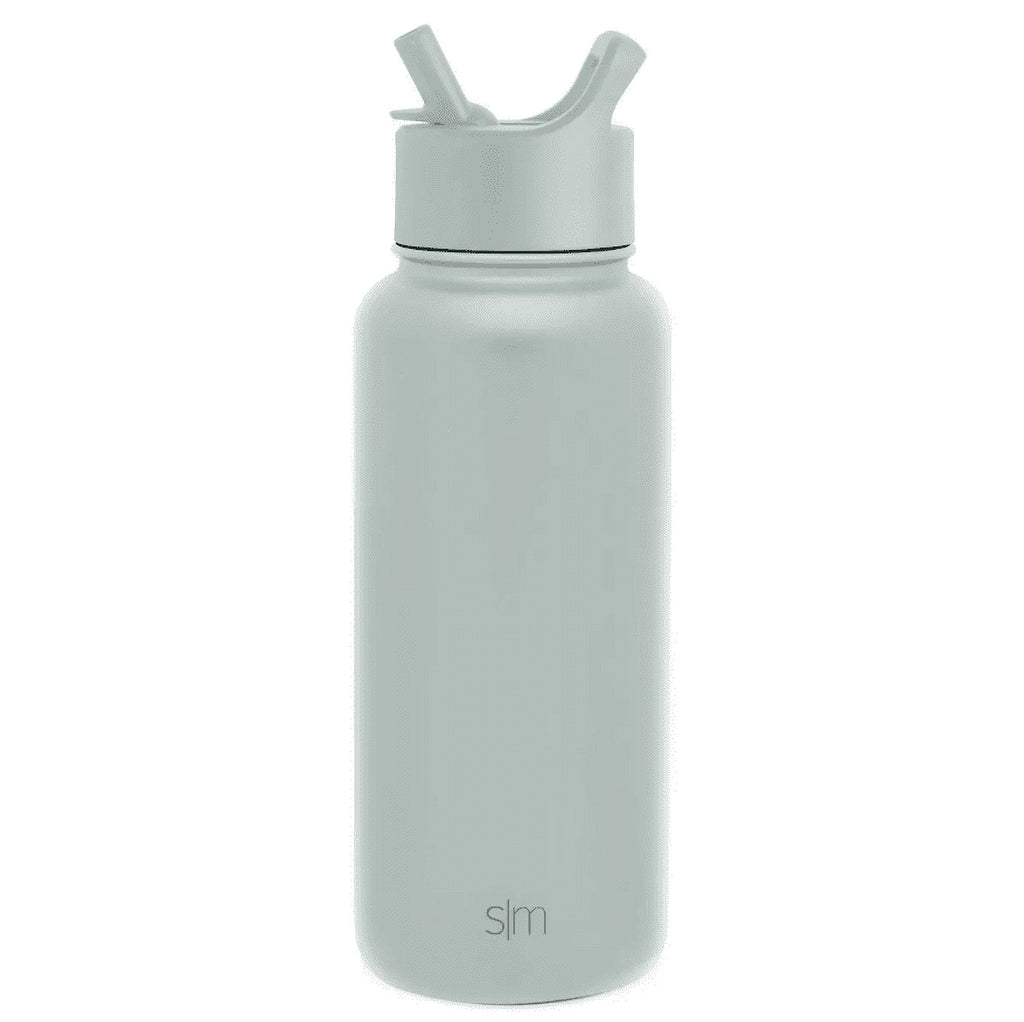 Simple Modern Summit 32oz Stainless Steel Water Bottle with Straw Lid Seaglass Sage HAT3