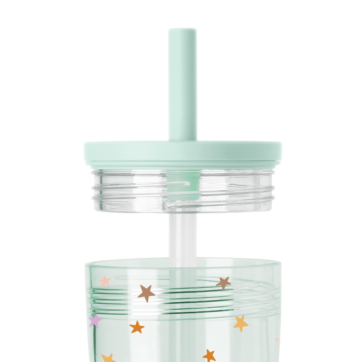 Simple Modern 12 fl oz Tritan Plastic Junior Tumbler with Silicone Straw Lid for Toddlers | Stars FVAU