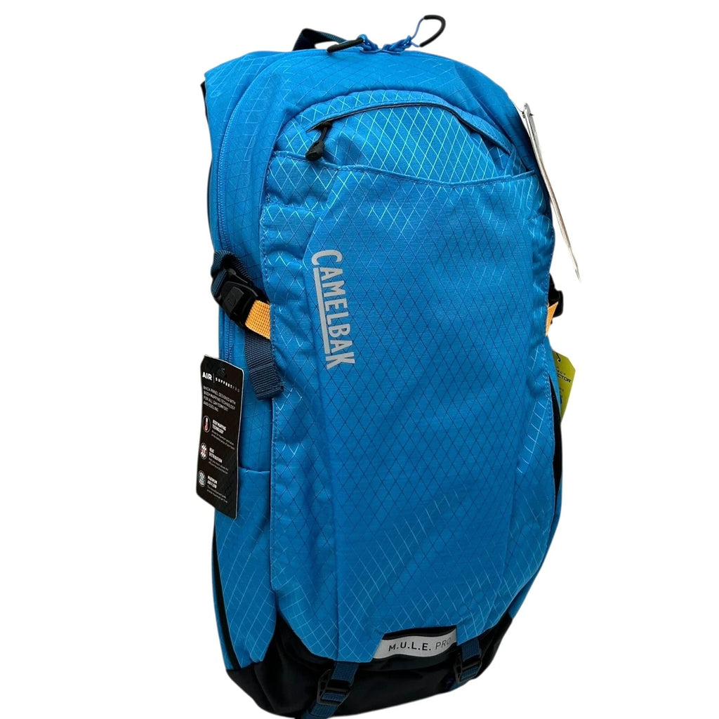 CAMELBAK M.U.L.E Pro 14L Bike Hydration Backpack 100 oz, Ibiza Blue/Orange TQDH