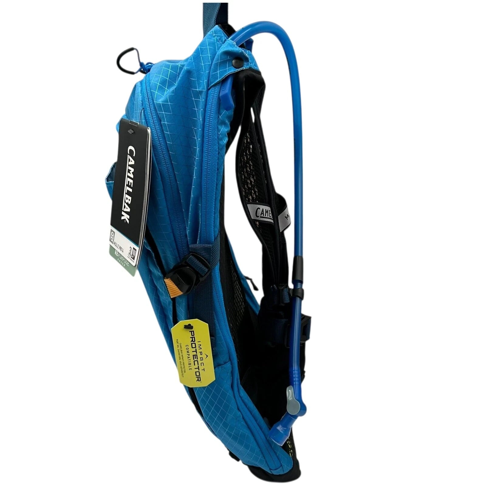CAMELBAK M.U.L.E Pro 14L Bike Hydration Backpack 100 oz, Ibiza Blue/Orange TQDH