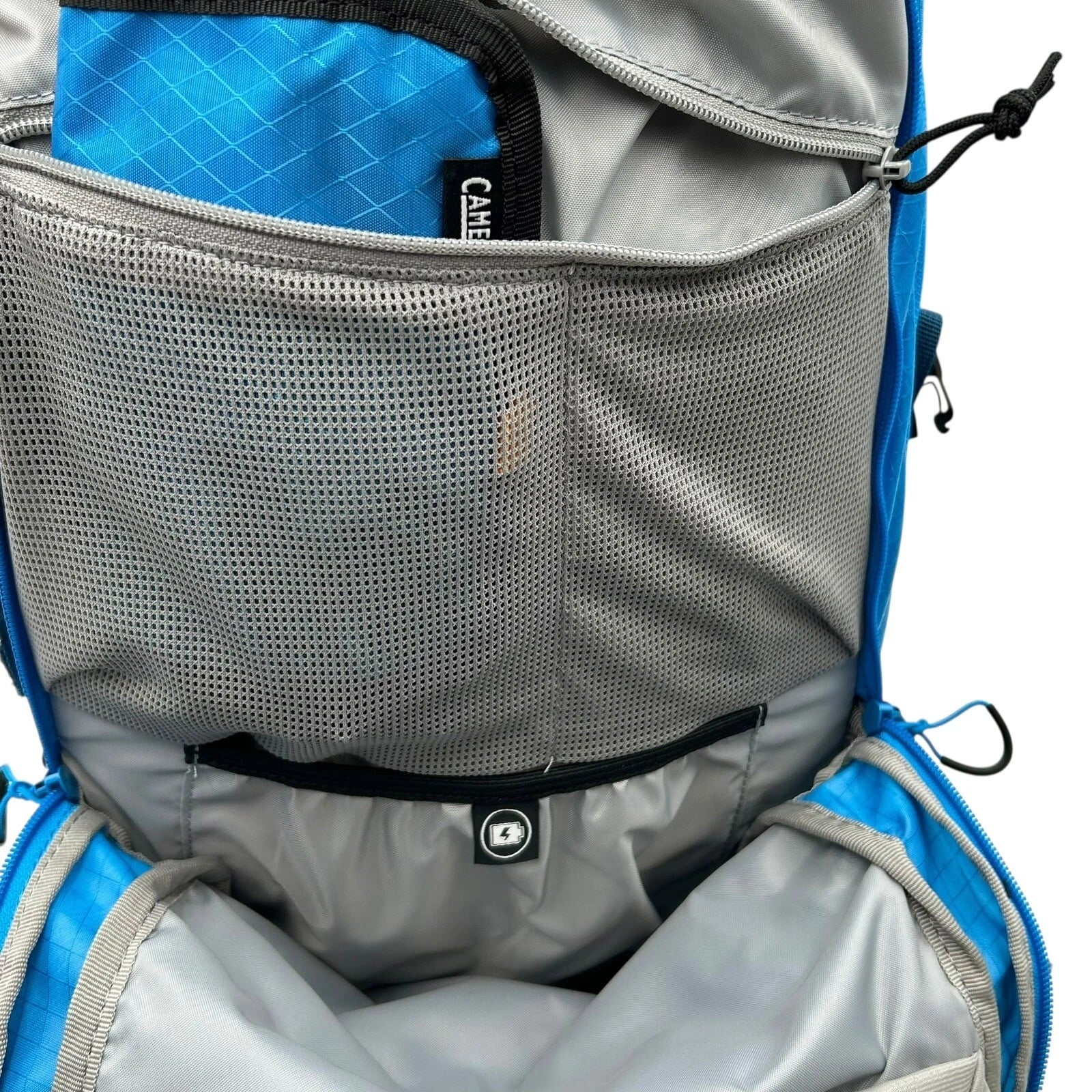 CAMELBAK M.U.L.E Pro 14L Bike Hydration Backpack 100 oz, Ibiza Blue/Orange TQDH
